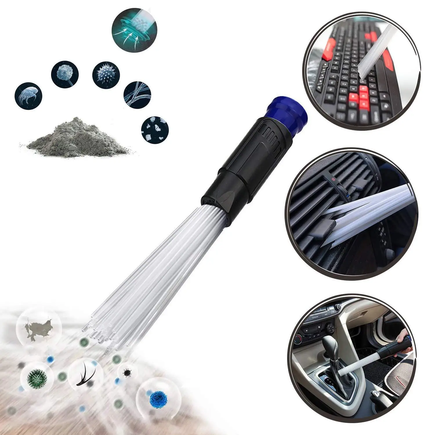 Многофункциональный пылесос, соломенные трубки, щетка для удаления пыли и грязи, бытовые инструменты для чистки