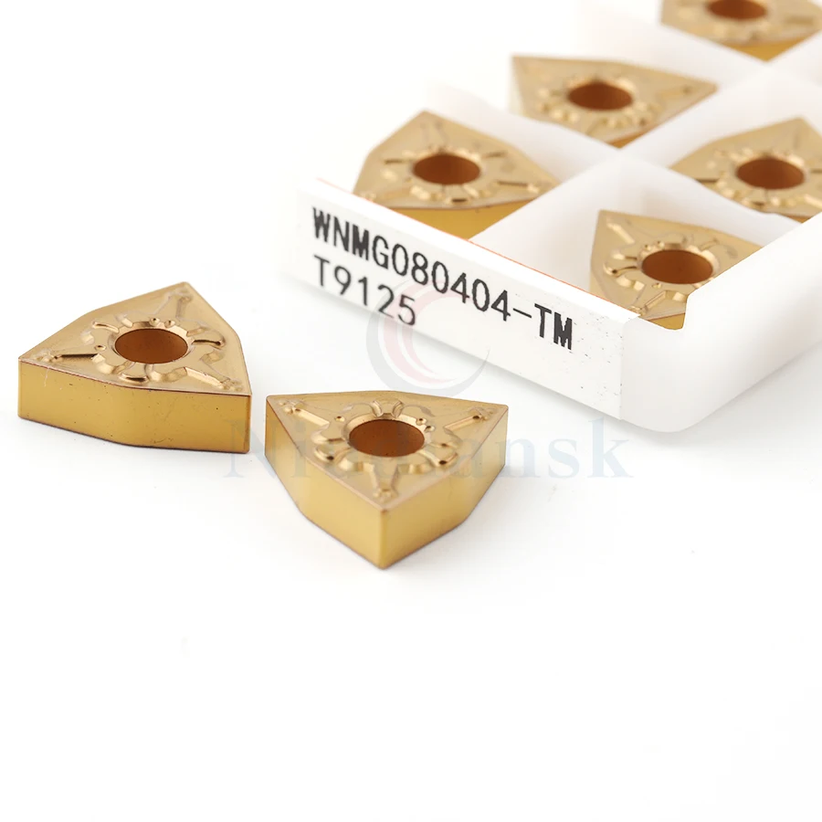 عالية الجودة الأصلي WNMG080404 WNMG080408 WNMG080412 TM T9125 كربيد إدراج الخارجية تحول أداة تحول المخرطة باستخدام الحساب الآلي أداة