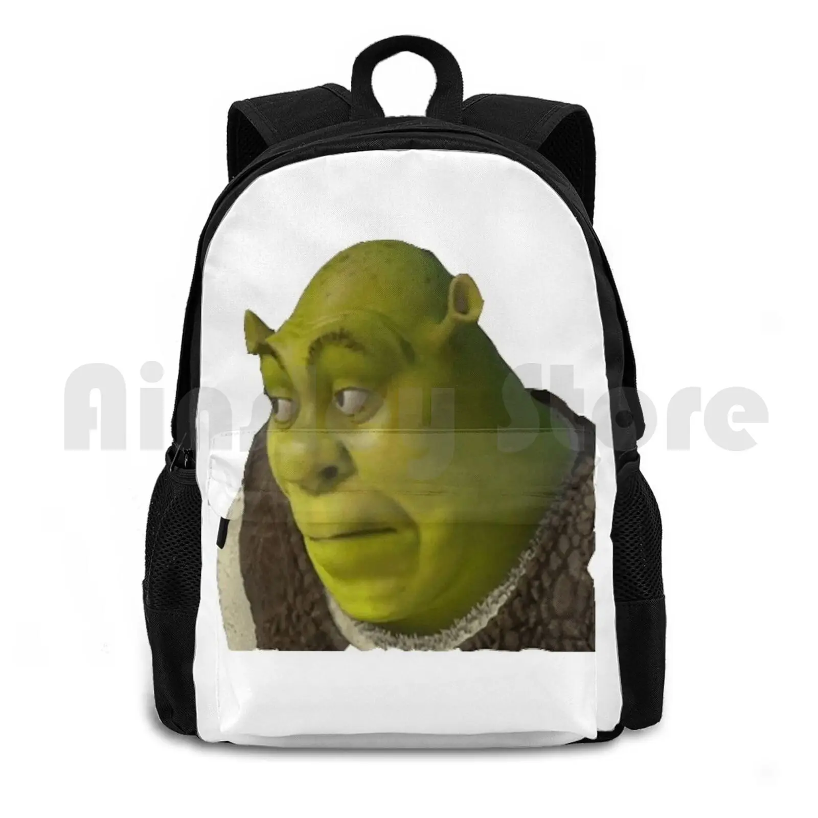 The King Of All Kings Outdoor Hiking Backpack Riding Climbing Sports Bag Shrek Memes Awesome Cute Shrek Face Dank Funny Donkey