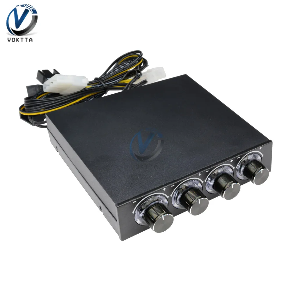 3.5 Inch 4 Channel Cooler Fan Speed Controller Computer Chassis Fan Speed Controller Heat Dissipation Cooling Governor