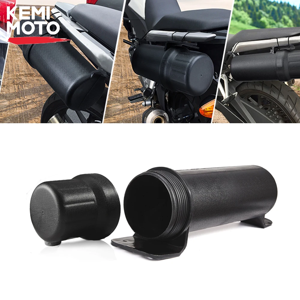 KEMiMOTO Universal Moto Motorcycle Accessories Waterproof Tool Tube Gloves Raincoat Storage Box for BMW for Honda for Yamaha