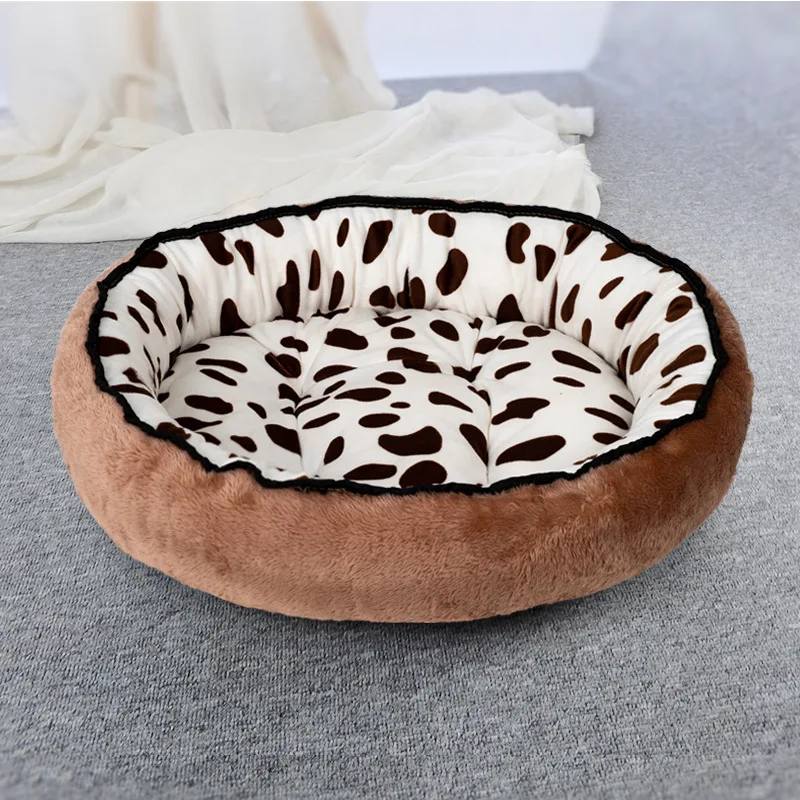 70cm Dog Bed for Small Medium Dogs Cushion Soft Cotton Winter Basket Warm Sofa House Washable Bed Dog Accessories Pet Supplies