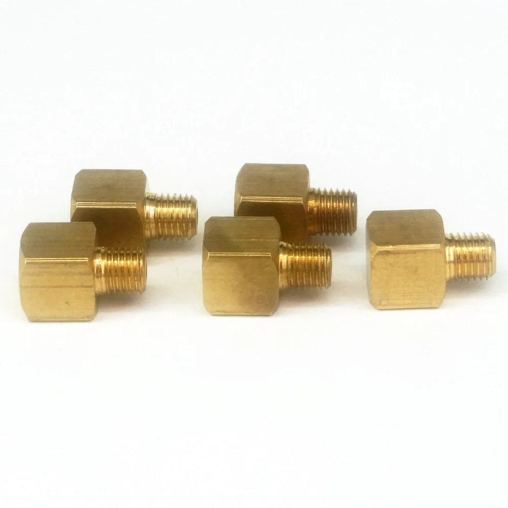 1 Stück M5 M6 M8 M10 Metrisch /1/8' 1/4' 3/8' 1/2' BSPP Gewinde Messing-Ölrohrfitting (Außen-/Innengewinde) für Verteilerblock – Detail 4