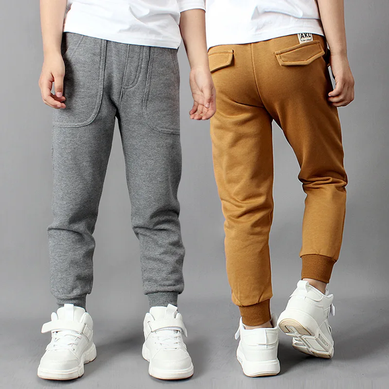 IENENS Kinder Baby Jungen Baumwolle Lose Hosen Sport Kleidung Kinder Trägt Kleinkind Elastische Hosen Böden 5, 6, 7, 8, 9, 10, 11, 12 Jahre – Detail 1