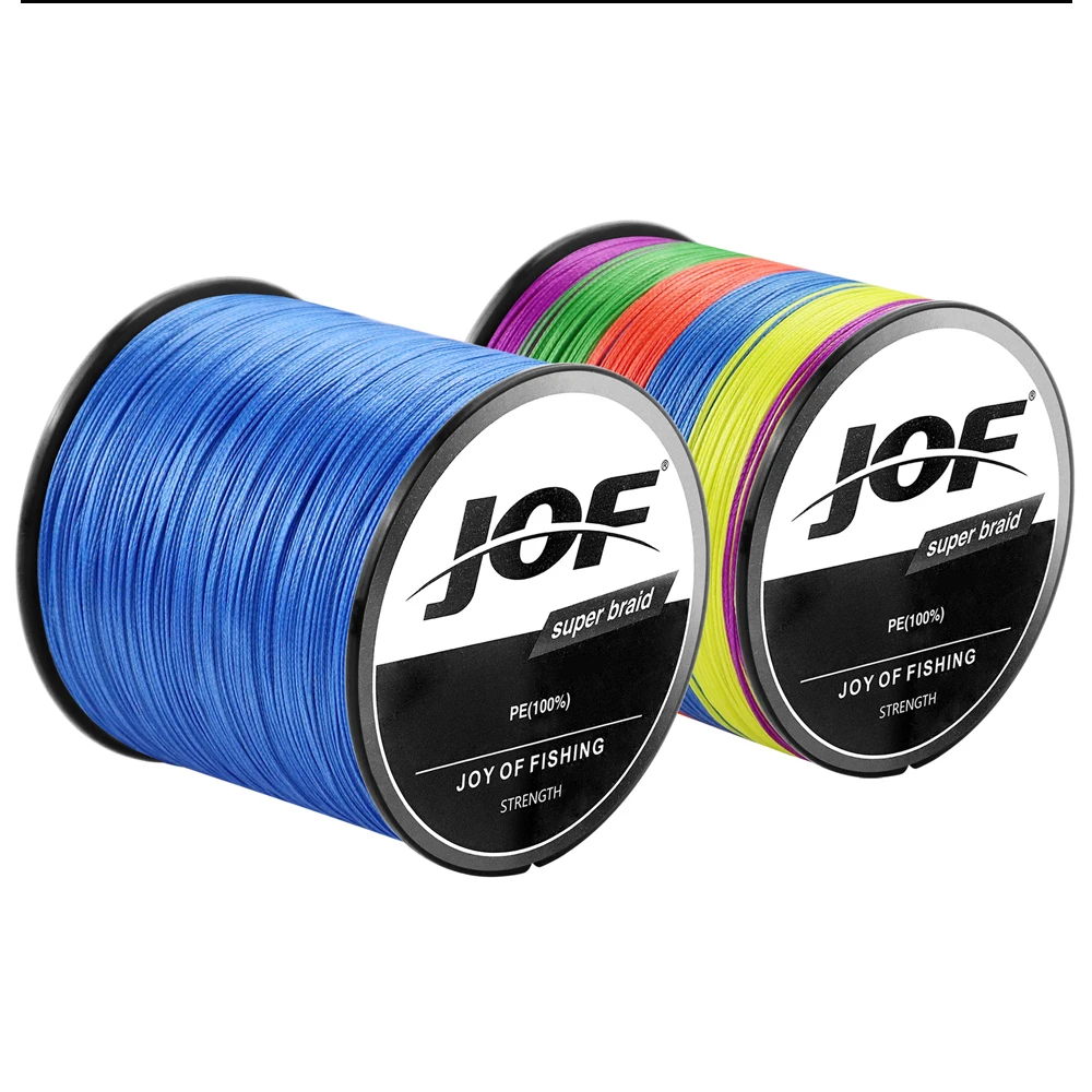 JOF 4 Stränge geflochtene PE-Angelschnur, 300 m, 500 m, 1000 m, Fliegendraht, Multifilament-Karpfendraht, japanische mehrfarbige Meerschnur, superstark – Detail 17