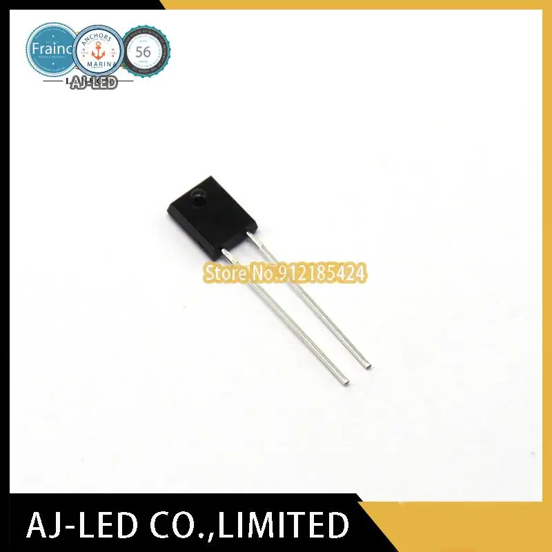 50pcs/lot PT908-7B infrared receiver tube side square black, wavelength 860/940nm billion light