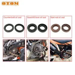 OTOM Motorcycle Complete Engine Oil Seal Rubber Countershaft Gear Shaft Start Rod Motorbike Parts For KTM EXC XC SXF SRM 250-540