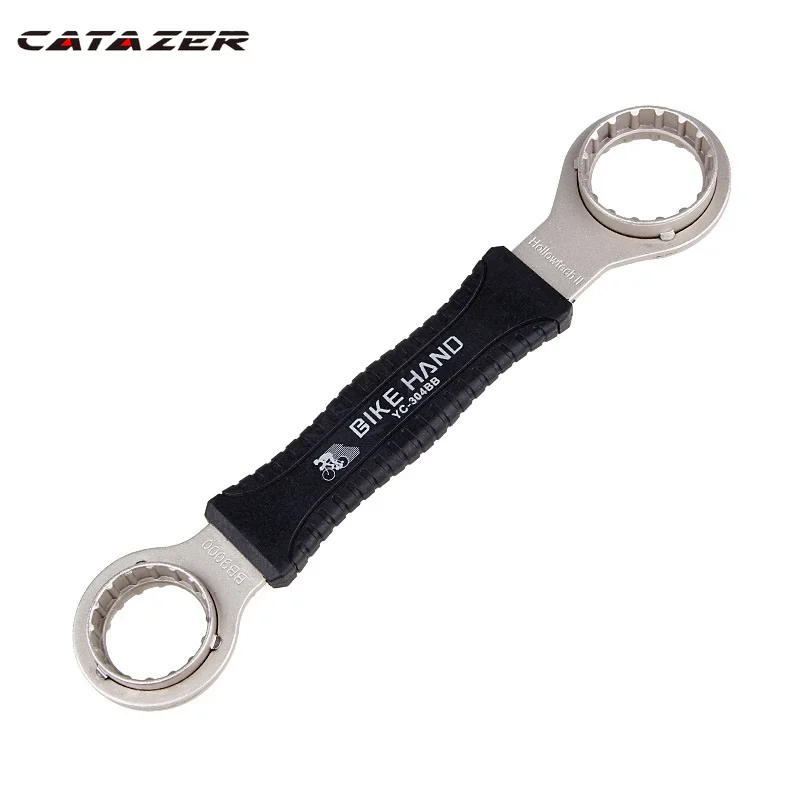 BIKE HAND 4 In 1 Axis Tool Bike Bicycle Repair Tools Bottom Bracket Overhaul Tool Spanner Stainless Steel Axle Use