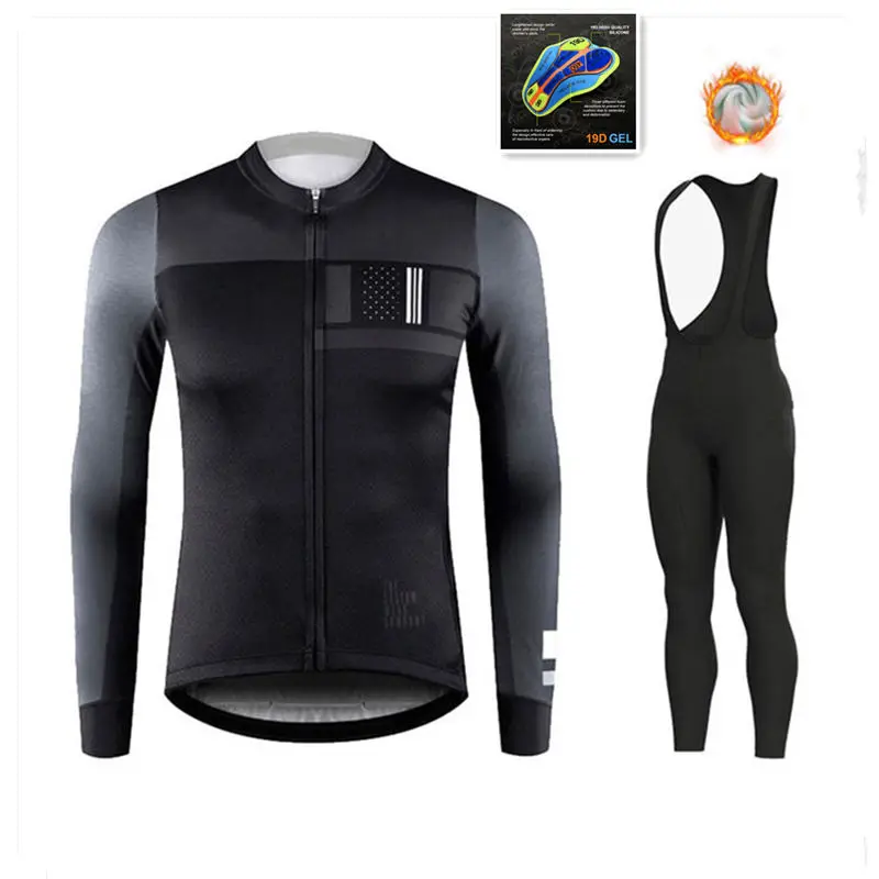 New Winter Cycling Jersey Set 2022 Team Spain Fleece Cycling Clothing MTB Cycling Bib Shorts Ropa Ciclismo Triathlon Suit