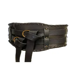 Ceinture large vintage médiévale pour hommes, armures de chevalier, accessoires Steampunk, costume de cosplay de paupières adulte, Viking 7.5 ate, moyen âge