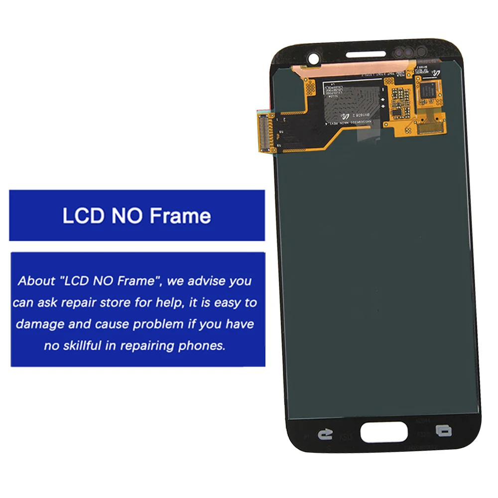 Burn Shadow For Samsung  S7 G930 LCD Display Touch Screen With Frame Digitizer Assembly For Samsung G930 G930F LCD Screen