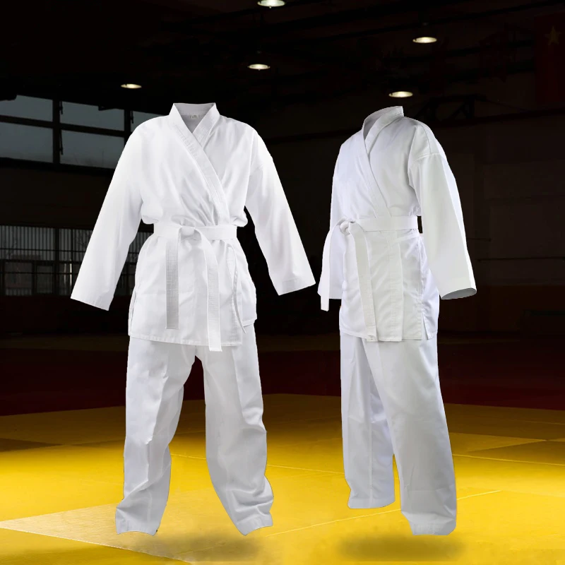 

Quality Dobok child adult karate uniform suit WTF Judo Taekwondo kick boxing MMA Martial art training clothes dobok kimono