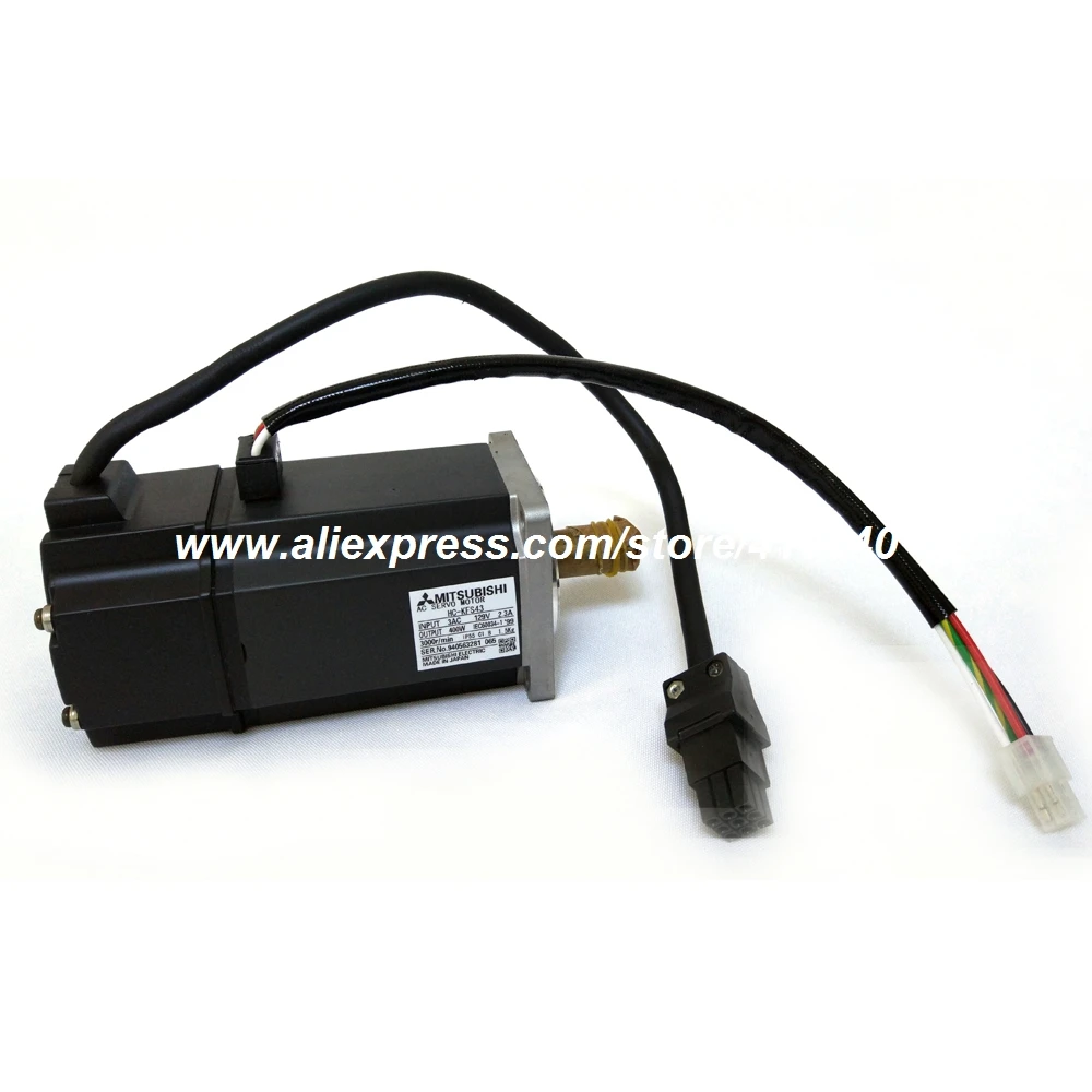 100% Genuine  400W Servo Motor HC-KFS43 0.4 KW Matching with Servo Motor Drive MR-J2S-40A