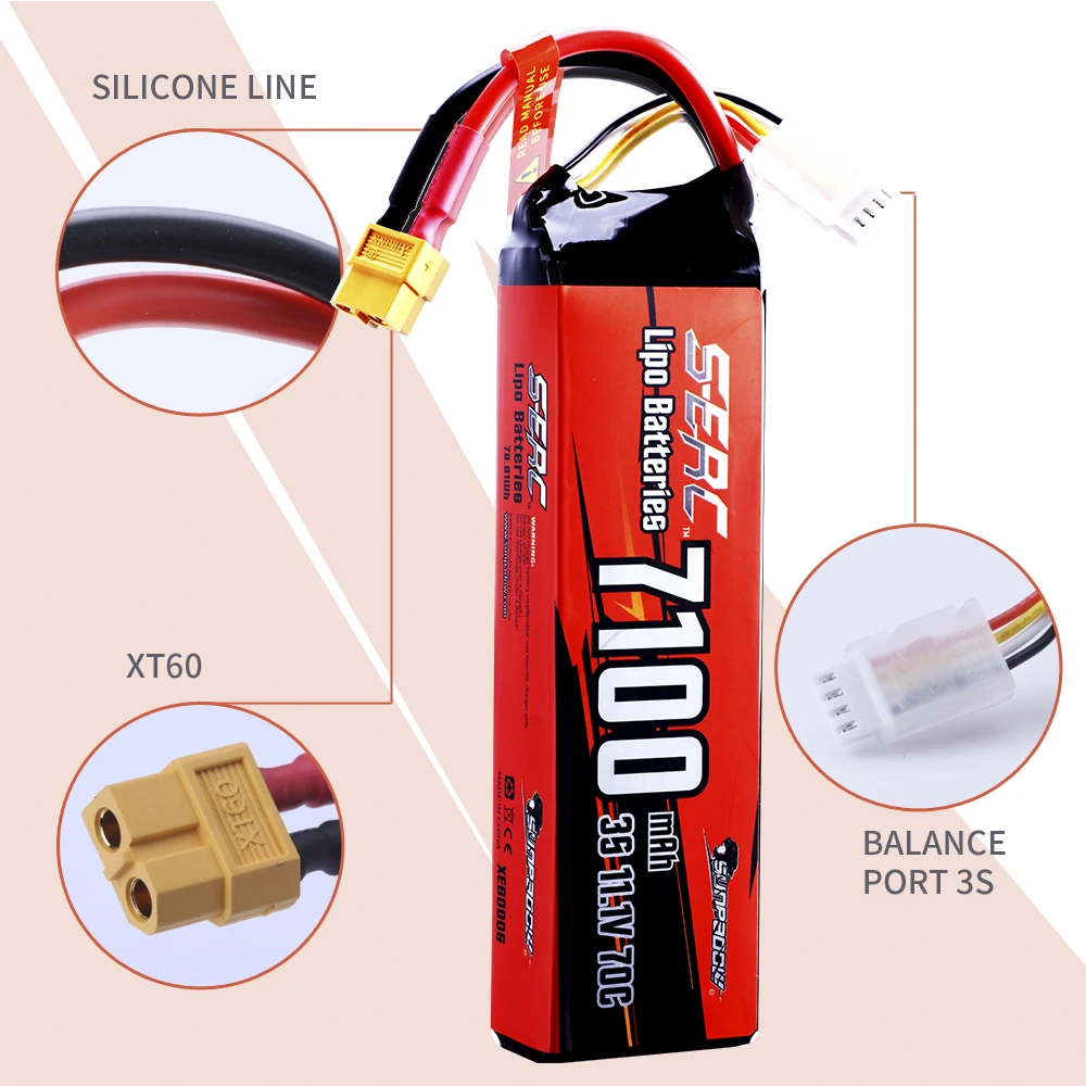 HOOVO Lot de 2 batteries Lipo 3S, 80 C 2200 mAh 11,1 V, étui souple avec prise en T pour drone, quadricoptère, hélicoptère, avion, FPV, voiture
