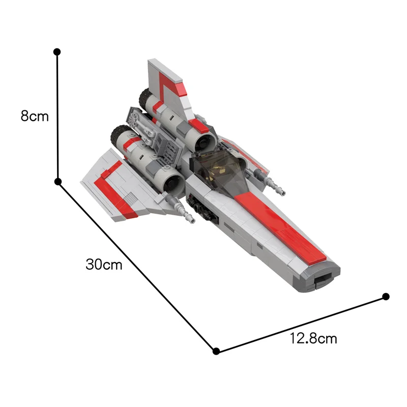 Battlestar Galactica Colonial Viper MK1 Space Fighter Building Blocks Assembly Buildmoc Bricks MOC-45867 DIY Toys Kids Xmas Gift