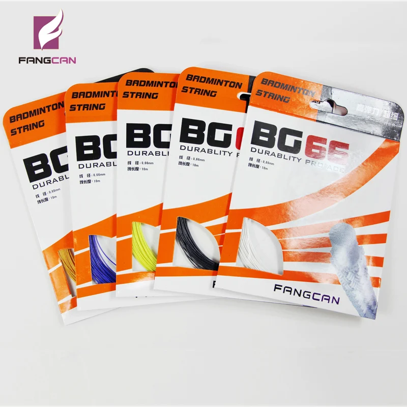 FANGCAN-BG66 Multifilament Badminton Racket String, alta durabilidade, treinamento Thin Badminton Line, 0,66mm