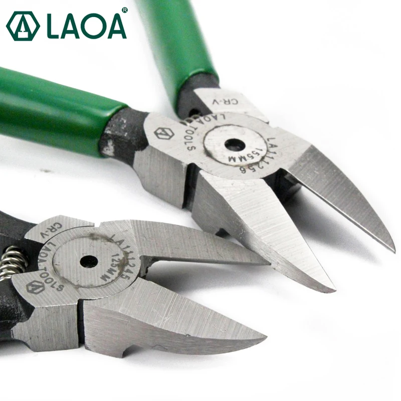 LAOA Outlet Forceps Pliers CR-V Diagonal  Pliers Electrical Wire Cutting Side Snips Flush Plier