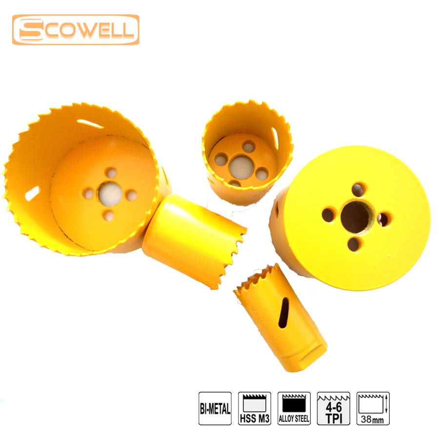 7PCS Hole Saw ชุดอเนกประสงค์ Holesaw เครื่องตัดโลหะไม้ 19 มม.-73 มม.DIY เครื่องมือ HSS Bi-โลหะ M3 มงกุฎเลื่อย DIY เครื่องมืออุปกรณ์เสริม