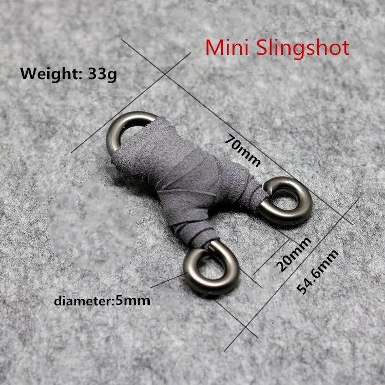 1pcs Slingshot Catapult Mini Hunting Stainless steel Stable Outdoor Shooting Handheld Slingshots Bow with Rubber band