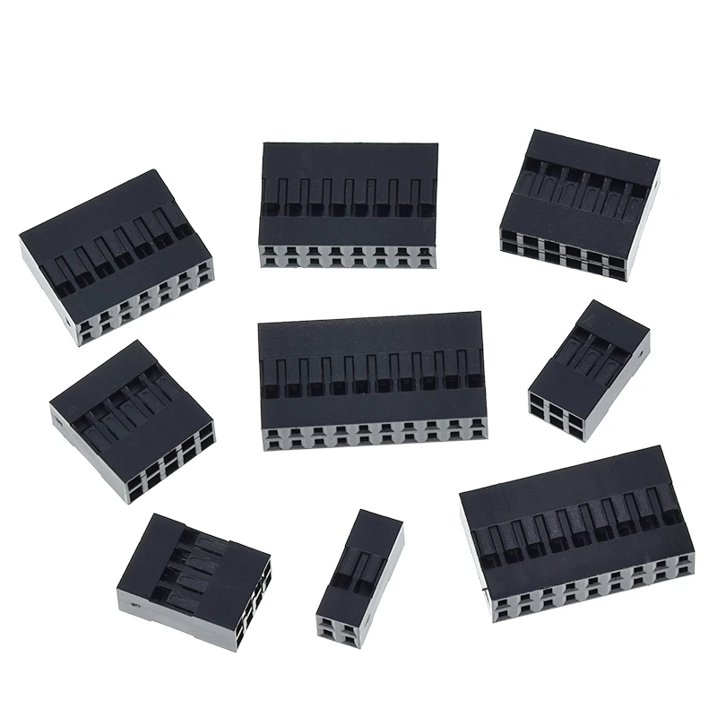 Für DuPont-Drahtgehäuse aus Kunststoff, 2,54 mm, zweireihig, für DuPont-Drahtsteckverbinder 2P/3P/4P/5P/6P/7P/8P/9P/10P, Gehäuse für 2*4-polige/2*5-polige Steckverbinder – Detail 7