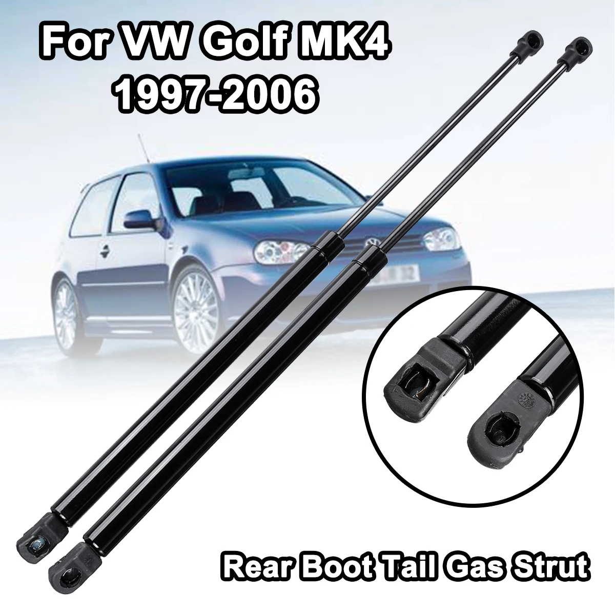 Soporte de elevación trasera para maletero de coche, barra de puntal de Gas, barras de puntal, amortiguador para Volkswagen VW Golf MK4 1997-2006