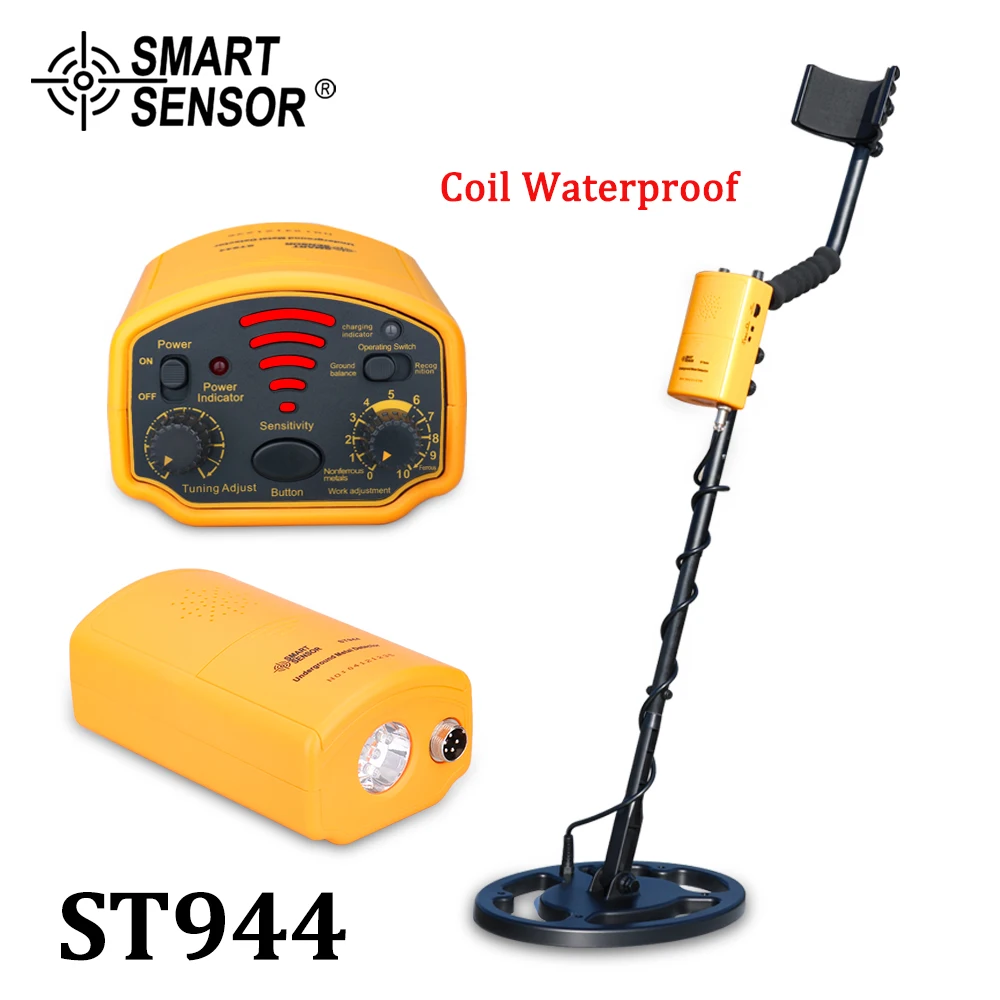 Underground Metal Detector Coil Waterproof Depth 1.8m Gold Digger Treasure Seeking Hunter Scanner Finder Tools Rechargeable