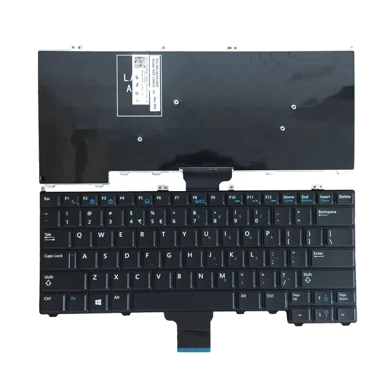 NEW Keyboard For DELL Latitude E7240 Keyboard US Language  No backlit Black