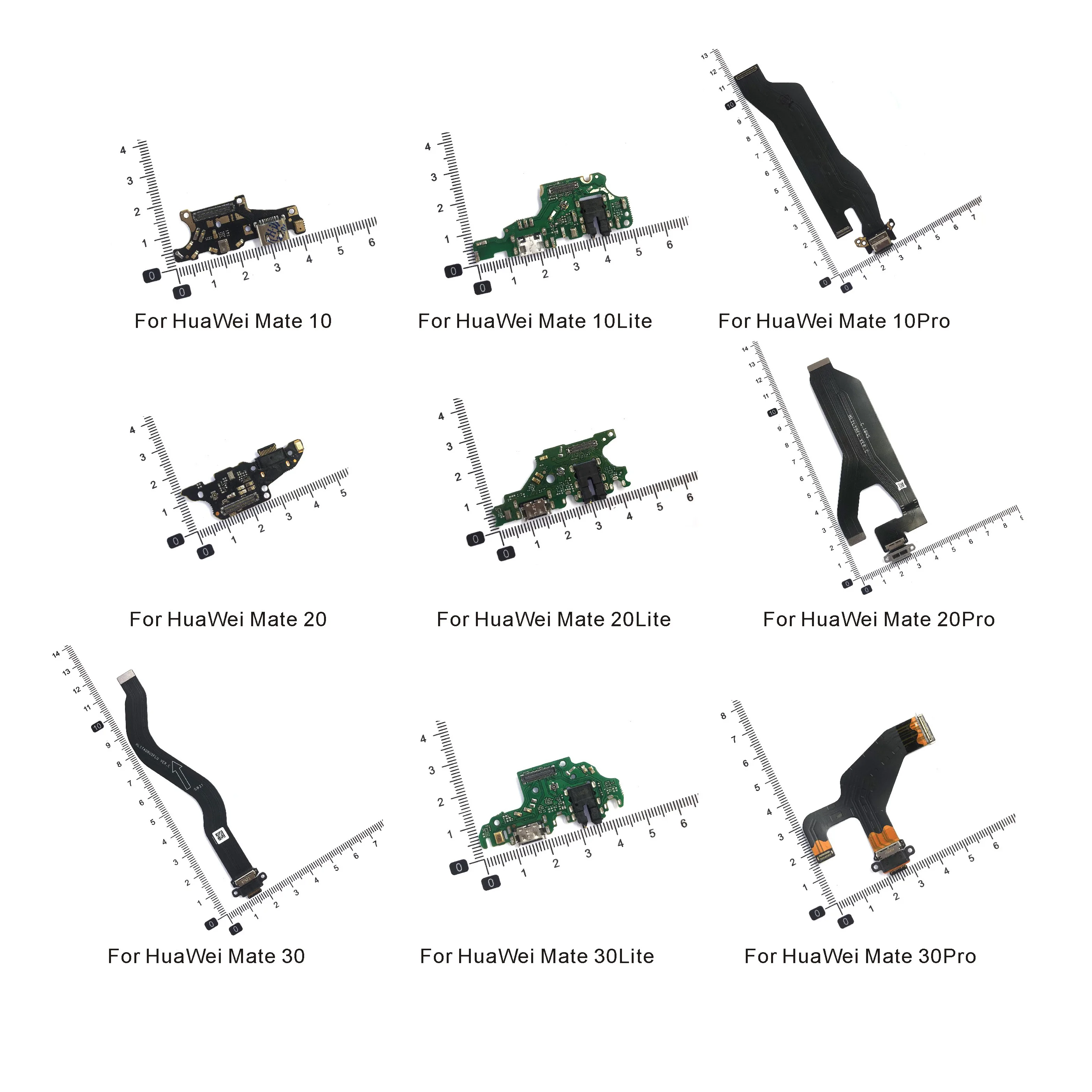 USB Charging Dock Port, Socket Jack Connector, Charge Board, Flex Cable for Huawei Mate 10 10Lite 10Pro 20 Lite Pro 30Lite 30Pro