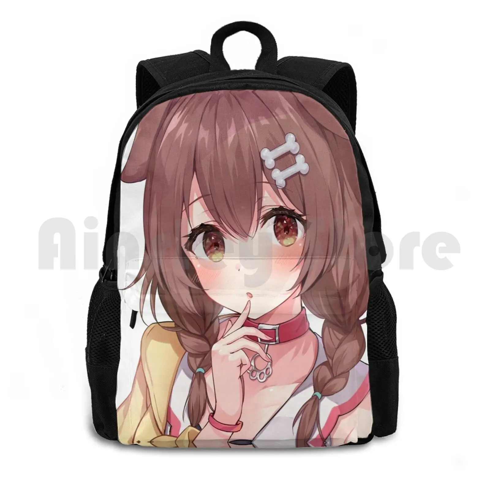 Inugami Korone-Hololive Outdoor Hiking Backpack Riding Climbing Sports Bag Inugami Korone Korone Gawr Gura Hololive Vtuber