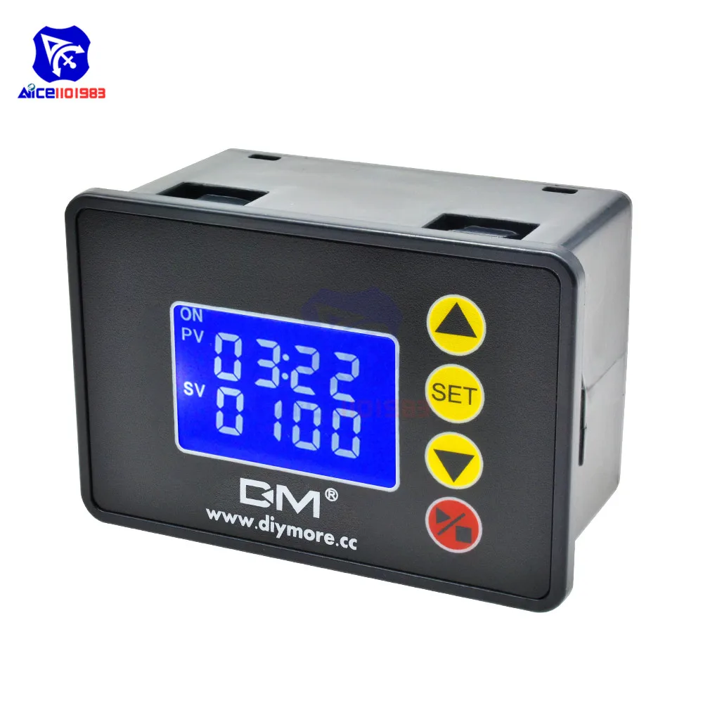 diymore DC 12V / 24V / AC 220V 1.37 inch LCD Display Microcomputer Time Controller Module