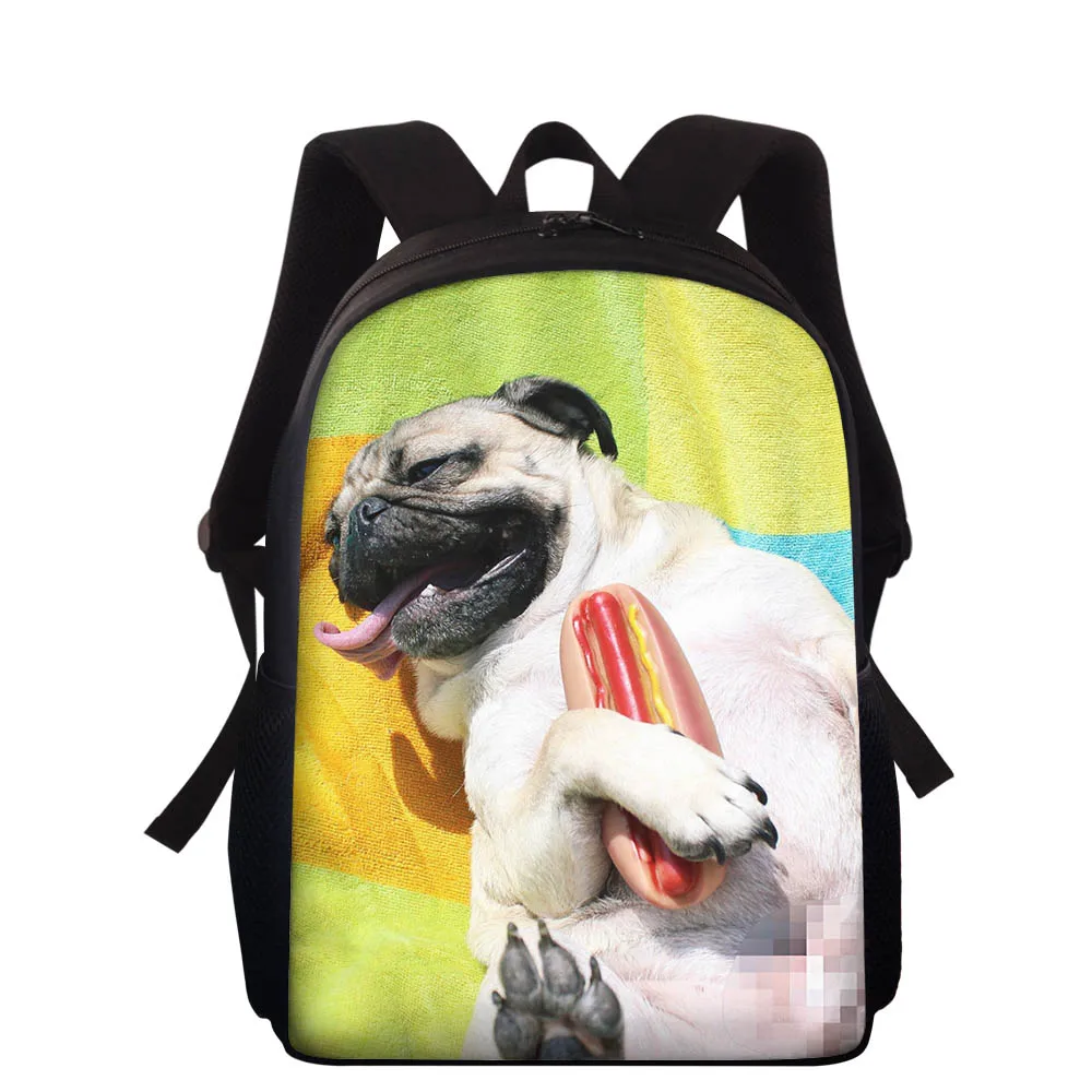 HYCOOL 2021 Fashion Children School Bags For Boys Girls Kids Pug Schoolbag Orthopedic Primary School Backpack Mochilas Infantil