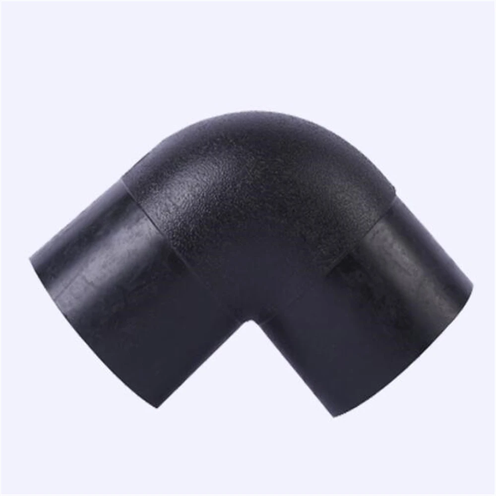 New Material PE Pipe Fittings PE Butt Elbow Butt 90 Degree Elbow L63 / L90 / L110 / L125 / L315