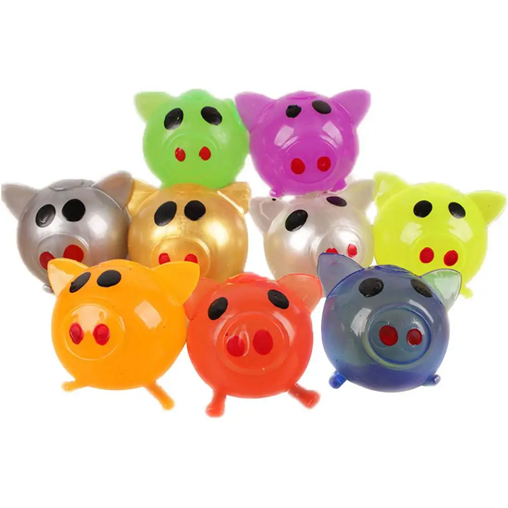 

Venting Toy Pig Shape Splat Ball Cute Jelly Pig Toy Anti Stress Splat Ball Vent Pig Toy Pig Stress Relief Soft Rubber Water Ball