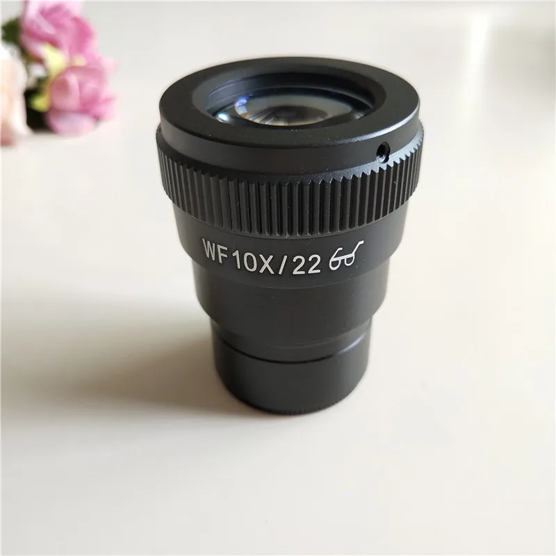 WF10X 22mm microscopio biologico Stereo da laboratorio regolabile lente oculare ad alto oculare interfaccia 30mm con scala di lettura micrometrica