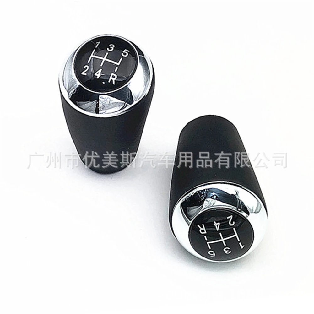 

5 Speed Car Aluminum Leather Manual Gear Shift Knob Stick MT AT Gearstick Shifter Lever Fit For Honda Toyota Nissan