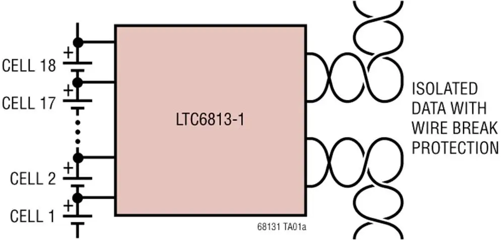 LTC6813 LTC6813ILWE-1 LTC6813HLWE-1 - 18-Cell Battery Monitor with Daisy Chain Interface