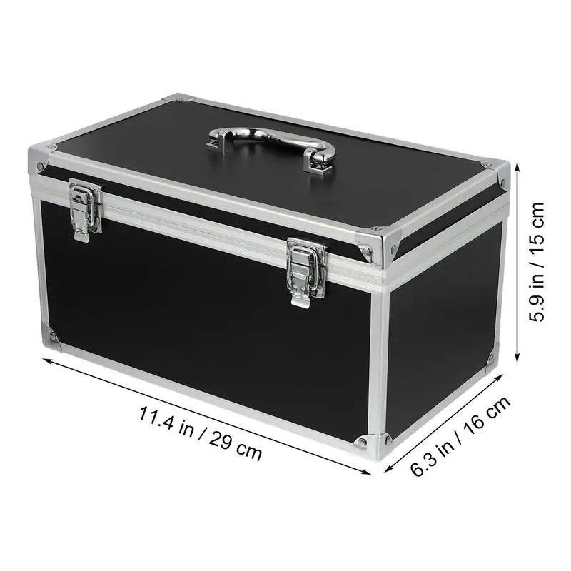 Aluminum Alloy Suitcases Multifunction Hard Storage Case Portable Parts Box Impact Resistant Case With Sponge