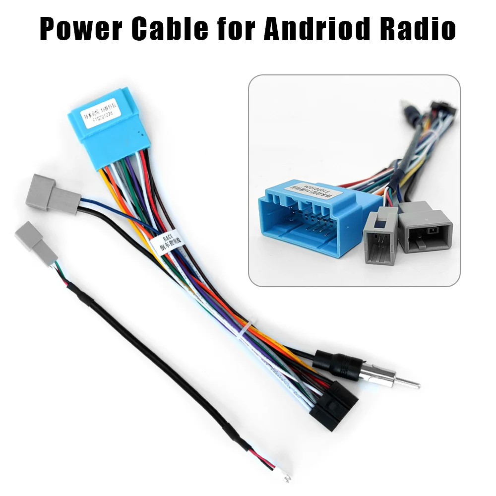 2 Din Car Android Radio Cable Power Connector for Suzuki Buick Volkswagen ISO Hyundai Kia Honda Toyota Nissan Mitsubish