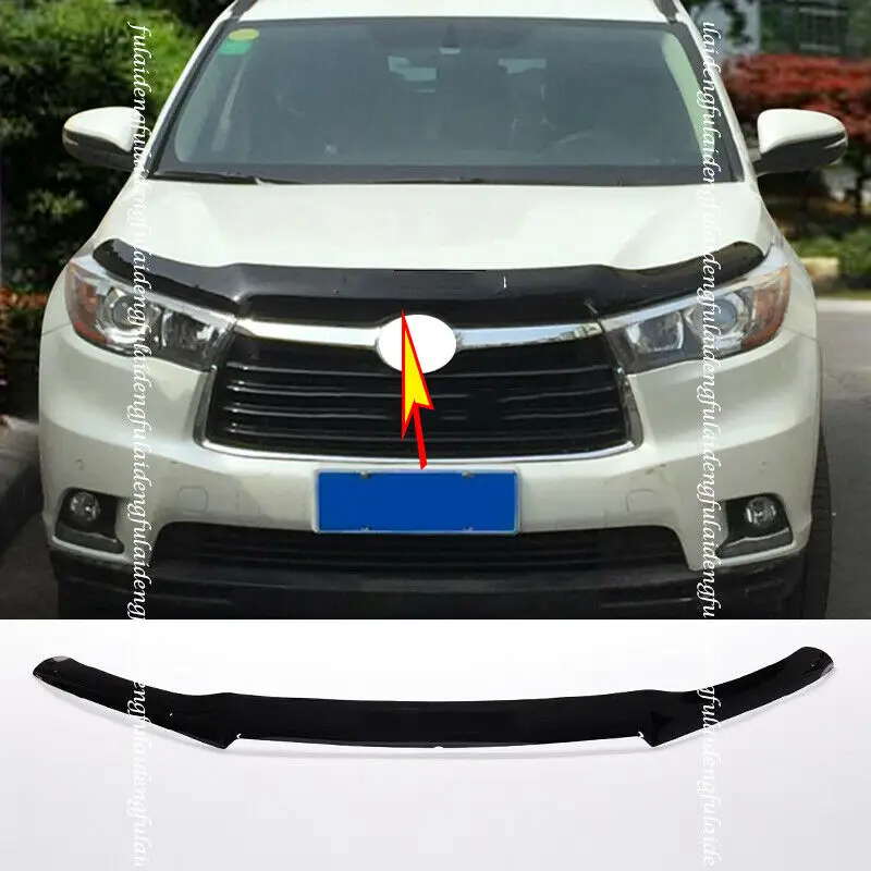 For Toyota Highlander 2015-2019 Hood Protector Deflector Bonnet Guard Bra Bug Guard Moulding Cover Car Accessories