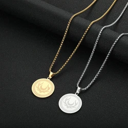 Chandler Stainless Steel Symbol of Artemis Amulet Necklace Moon Symbol Myth Goddess Of The Hunt Greek Mythology Men and Women