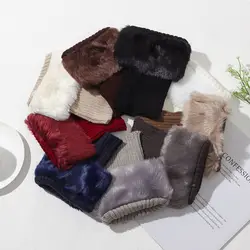 1 Pair New Women Winter Knitting Leg Warmers Boot Cover Keep Warm Socks Solid Color Short Socks Boot Warmers Boot Toppers