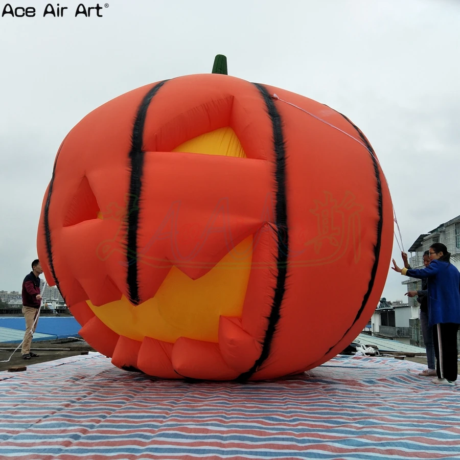 

Giant Inflatables Pumpkin with Blower for Outdoor Event Promotion, Monster Sculpture, Large Shopping Mall Garden Display