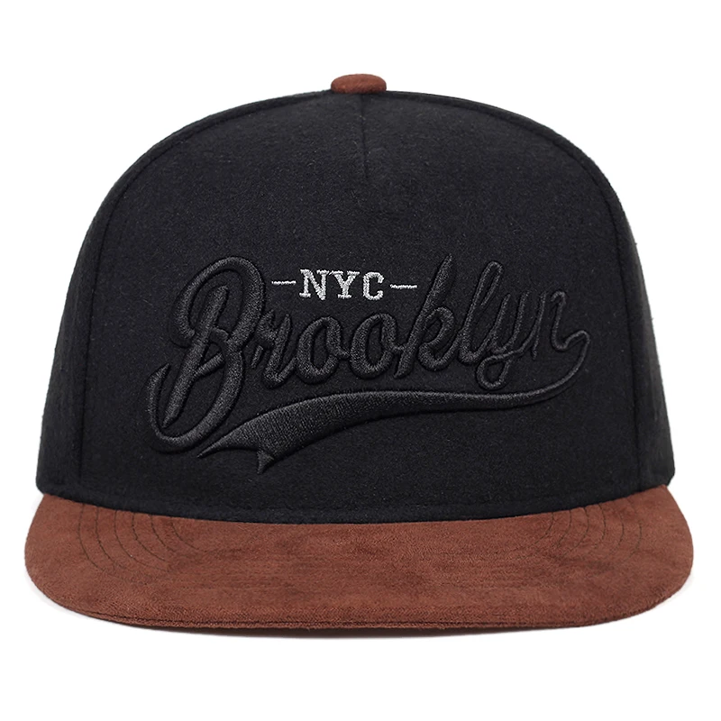 New BROOKLYN letter embroidery baseball cap fashion hip-hop tide caps men and women universal flat hat outdoor sports sun hats