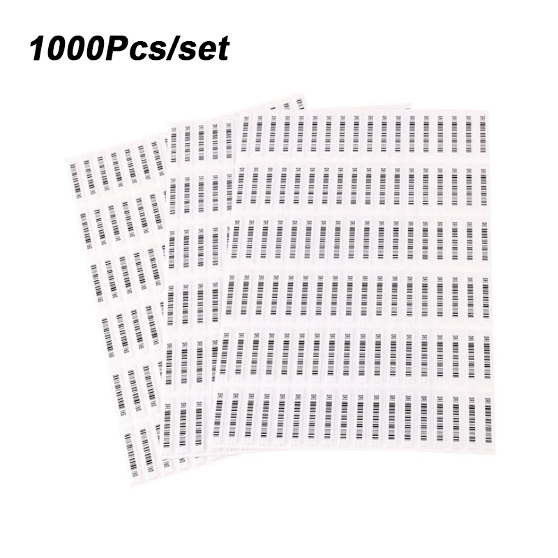 1000Pcs/Set Anti-theft DR Lable 58Khz Soft AM Tags for Supermarket Store Mall EAS System Acoustomagnetic Adhesive Retail Sticker