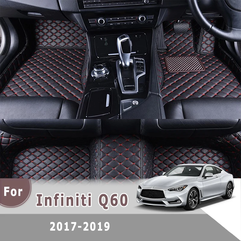 

Ковры с RHD для Infiniti Q60 2017 2018 2019, автомобильные коврики, коврики для стайлинга интерьера на заказ, аксессуары для автомобилей