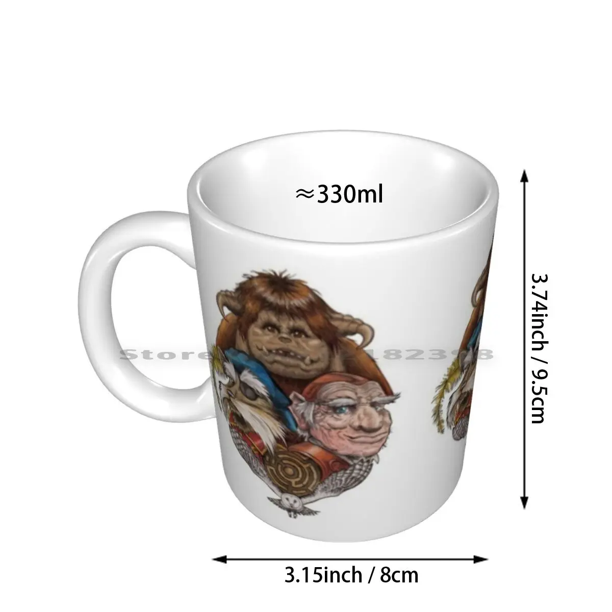 Should You Need Us Ceramic Mugs Coffee Cups Milk Tea Mug Labyrinth Ludo Hoggle Sir Didymus 80s 80s Kids 80s Movie Jim Henson