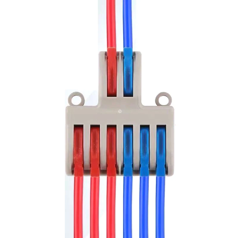 1pcs 600V/32A  2P to 2P/4P/6P Quick connector Wire AWG28~12 universal wiring electrical push-in Self-installing  Cable Splitter