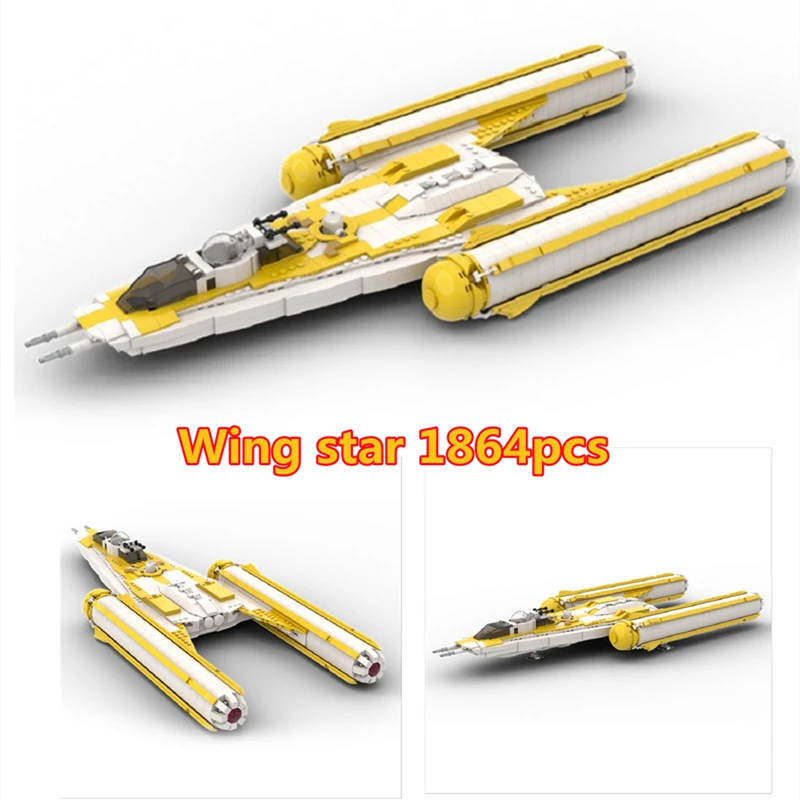 New Space Series Y-wing Fighter MOC-55818 Model Building Blocks Assembly Buildmoc Bricks DIY Kids for Toys Xmas Education Gifts