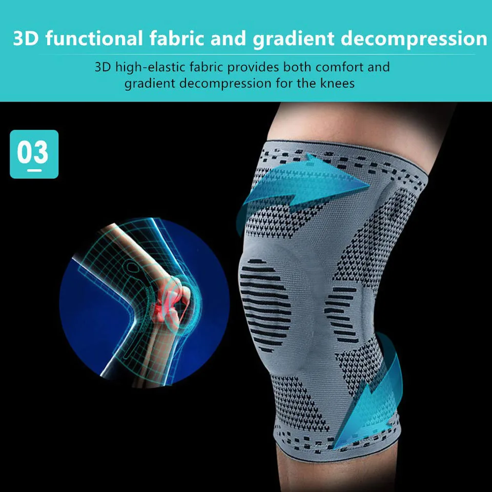 Getinfit 1Pcs Professional Compression Knee Brace Support For Arthritis Relief, Joint Pain, ACL,MCL,Meniscus Tear, Post Surgery