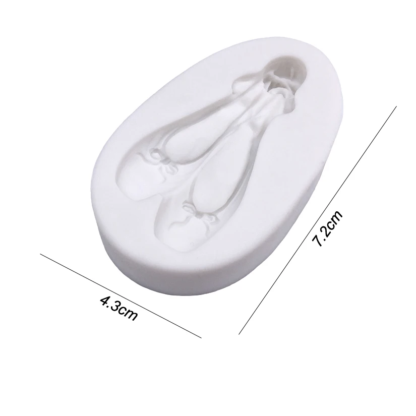 Ballet Shoes Silicone Mold Sugarcraft Chocolate Cupcake Baking Mold Fondant Cake Decorating Tools